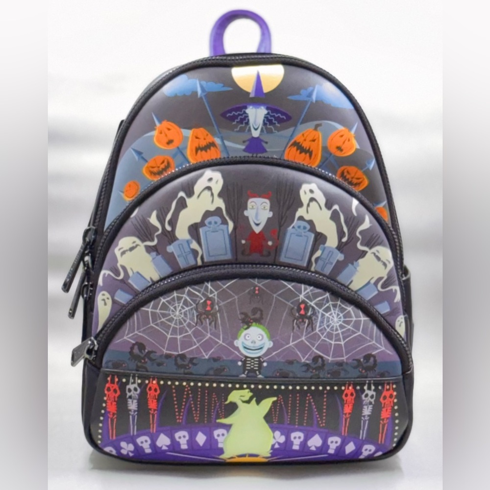 Disney Loungefly Nightmare Before Christmas Glow In The Dark Backpack NWT